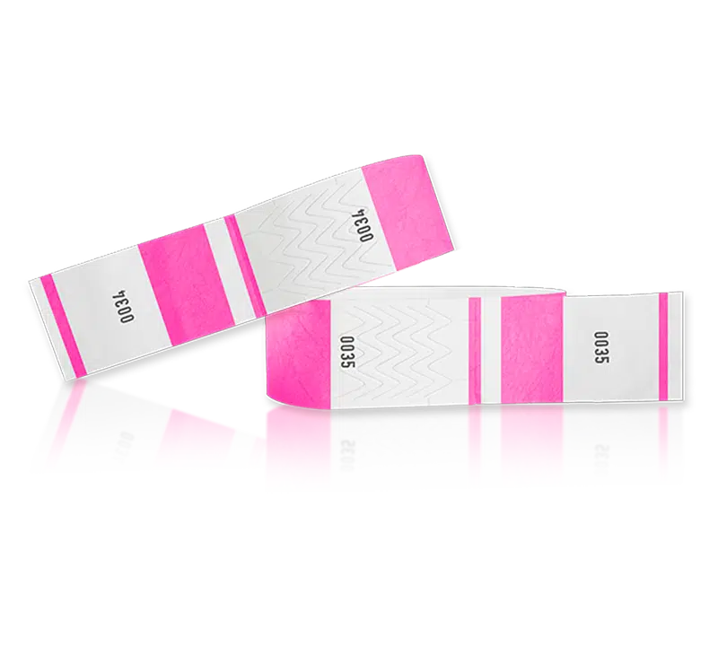 TYVEK® 1” REMOVABLE COUPON Wristbands <span class="small-title"><br>(1000 Unid/Pack)</span>